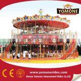CE Certification Amusement Rides Luxury Double Deck Carousel Outdoor Equipment for Sale thumbnail-5