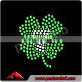 Iron On Irish Motifs Green Leaf for Hotfix Korea Stones thumbnail-1