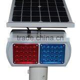 Road Construction Dual Color Traffic Signal Flashing Solar Power Led Warning Light