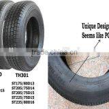 China Factory Hot Sale Truck Trailer Tyre 1000-20 11-22.5 Mobile Home Tyre 8-14.5 Tyre Trailer Parts thumbnail-4
