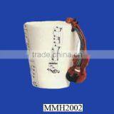 Decorative Violin Ceramic Custom Art Mug thumbnail-1