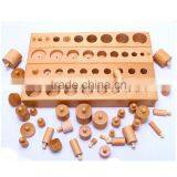 Teaching AIDS Wooden Educational Toys Montessori Cylinders Blocks thumbnail-3