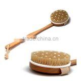 Boar Bristle Long Handle Wooden Bath Body Back Brush thumbnail-1