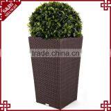 S&D Various Plastic pe Rattan Hand Made Outdoor Nursery Wicker Planter Garden Plastic Flower Pot thumbnail-2