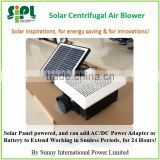 Green Energy Solar Panel Powered Kitchen use Ceiling mounted Air Exhaust Plastic Fan