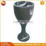 Small Oval Granite Corner Synthetic Stone Bathroom Sink thumbnail-6