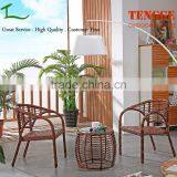 3 Pieces Wicker Outdoor Furniture Set Patio Furniture Table Chair Set thumbnail-1