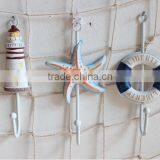 CY077 Mediterranean Style Decorative Wall Hanging Tag Hook Decorative Wall Hanging Tag Fish Animal Seashell Hanging Tag thumbnail-2