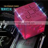 New Arrival Magic Cube Wireless Bluetooth Speaker With LED Flashlight/FM Radio Portable Q Plus Rubik's Cube Bluetooth Speaker thumbnail-1