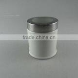 Cheap Stocked White Canister With Stainless Steel Liner thumbnail-1