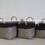 High Quality Best Selling Eco-friendly Bamboo Seagrass Storage Baskets From Vietnam thumbnail-1