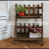 wooden baking finish color flower stand /wood flower rack-