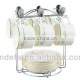 New Bone China Fine Porcelain/ceramic Cup and Saucer Set 24pcs /17pcs/ 15pcs/12pcs thumbnail-1
