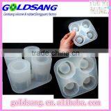 Shot Glass Ice Mold, 4-cups Shot Glass Ice Mold,silicone Cool Shooters