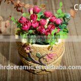 Newest Fashion Light Weight Waterproof Ornamental Cement Flowerpot thumbnail-4