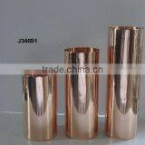 Copper Cylindrical Vase With Mirror Polish and Also Available Mat Finish and Brass Metal Also Available thumbnail-1