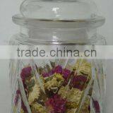 ZIBO Wholesale Hot Selling Clear Candy Cookie Jar With Dome Lid thumbnail-1