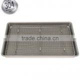 CoolingBake Wire Cooling Rack, Oven Safe - For Cooling or Baking - 100% Stainless Steel, 10" x 15" (Fits Jelly Roll Pan thumbnail-2
