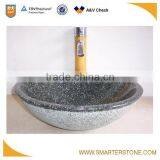 China Black Granite Round Art Basin for Bathroom thumbnail-1