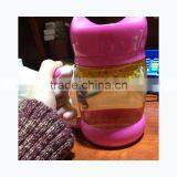 420ml High Quality Glass Water Bottle Flower Bottle for Home thumbnail-2