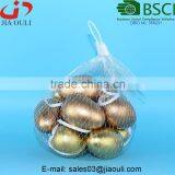 BSCI Audit Factory Cheap Easter Decorations Plastic Eggs, Golden Plastic Eggs thumbnail-3