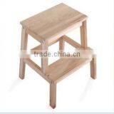Custom Handmade Wooden Bar Stool Pine Solid Wooden Stool CN thumbnail-2