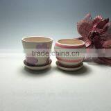 Round Design Ceramic Decorative Flower Pots,Flower Planter thumbnail-2