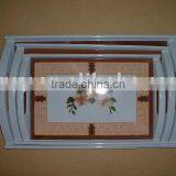3pcs Melamine Tray With Handle thumbnail-1