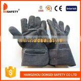 Black Cow Split Leather Welder Glove Safety Working Glove thumbnail-1