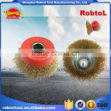 5" Steel Wire Cup Brush Wheel Twist Knot Crimped Bowl Disc Abrasive Round Grinding Cheaning Brush thumbnail-5