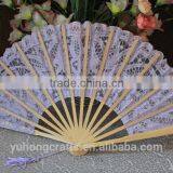 Wholesale 27cm Wedding Purple Lace Wedding Fans thumbnail-2