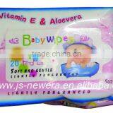 Soft wet baby wipes