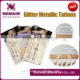 New products 2016 water transfer printing metallic tattoo ink