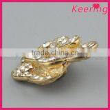 Decorative Shiny Metal Rhinestone Gold Buttons for Decoration WBK-1489 thumbnail-2