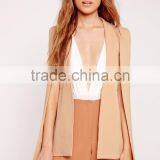 Women Chic Nude Cape Blazer Fashion Deisgn Cheap Price thumbnail-1