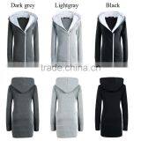 2016 Women's Winter Slim Hooded Coats Fur Collar Cotton Warm Long Coat Jacket Outwear Top thumbnail-1