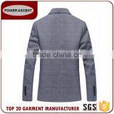 Wholesale Latest Design Royal Mens Fashion 2 Button Blue Suit Jacket Blazer With Sleeve Cuff thumbnail-3