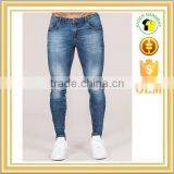 Bleach Wash Denim Jeans, Skinny Jean Trousers for Man thumbnail-1