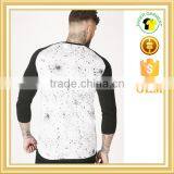 New Design Printing t Shirt 3/4 Raglan Sleeves T-shirts Oem Clothing Men thumbnail-2