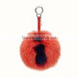 Myfur Customized 26 English Letters Fox Body Fur Made Lady Bag Charm Keychain thumbnail-3
