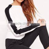 EY2132B Europea Fashion Spring/autumn Women Gray Color Wide Collar Sexy Knitting Loose Pullover Sweater thumbnail-3