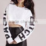 Latest Design Fashion Cropped Sweater Long Sleeves Women Sweater thumbnail-1