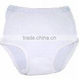 50% Polyester & 50% Cotton (1x1 Rib) Short Pants/Trousers (White Bleached) thumbnail-2
