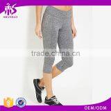 Guangzhou Shandao Factory Manufacture Cheap Wholesale 95% Cotton 5% Spandex Women's 3/4 Gym Pants thumbnail-1
