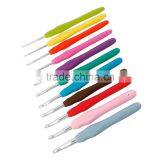 Hot Fashion Custom Logo Accepted 11PCs Aluminum TPR Crochet Hooks Set thumbnail-1