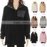 FACTORY Wholesale Monogrammed Sherpa Fleece Pullover thumbnail-4