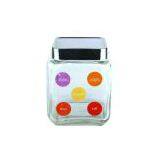 Square Glass Canisters With Square Lid thumbnail-2