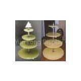 Particle Board Metal Light Duty Round Shop Display Stands Rack