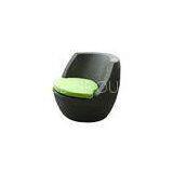 Black All Weather Outdoor Rattan Chairs PE Plastic Rattan Furniture thumbnail-1