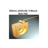 650nm 1000mW 1W Laser Diodes C-Mount package with FAC